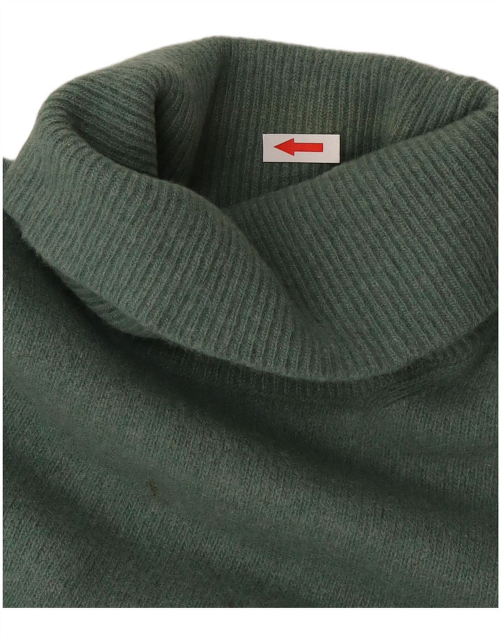 Trussardi Rollkragenpullover für Herren, mittelgrüne Wolle