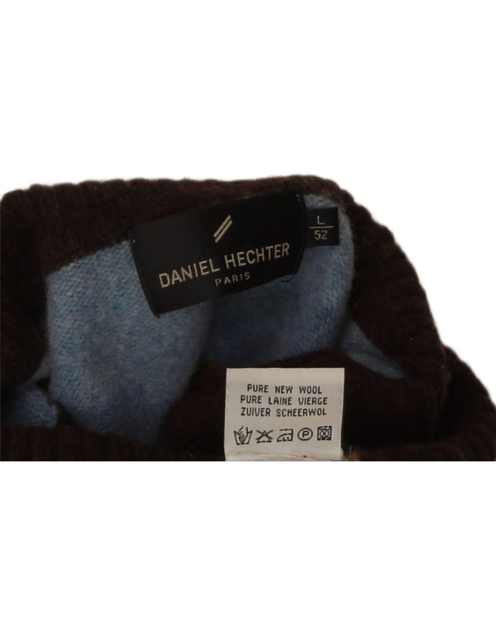 Daniel Hechter Damen-Pullover mit Rollkragen, Gr. 14, groß, blau gestreift