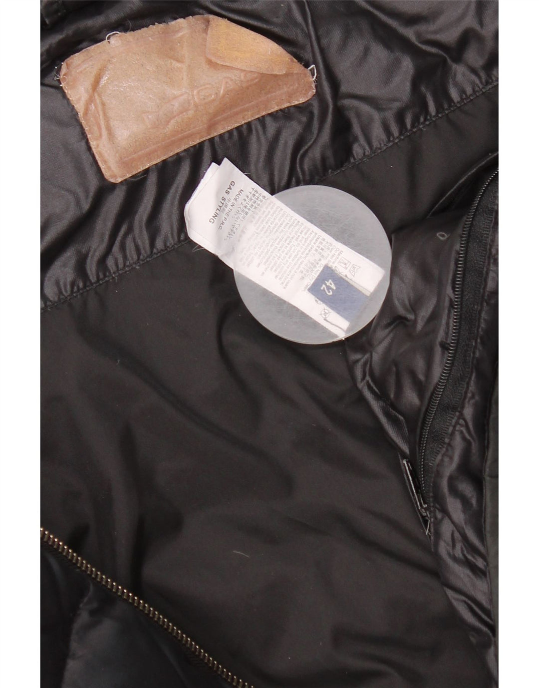 Gas Damen Wattierte Jacke IT 42 Medium Schwarz Polyamid