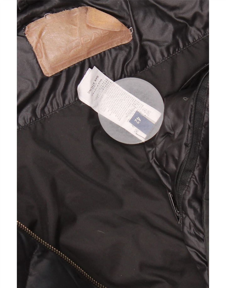 Gas Damen Wattierte Jacke IT 42 Medium Schwarz Polyamid
