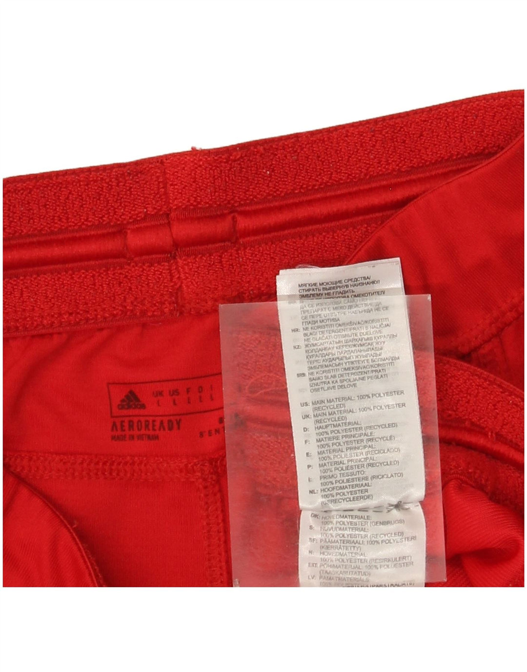 Adidas Herren Aeroready Sportshorts, großes rotes Polyester