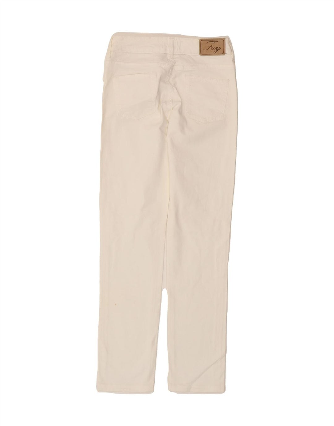 FAY Womens Slim Jeans W26 L29 White Cotton Vintage Fay and Second-Hand Fay from Messina Hembry 
