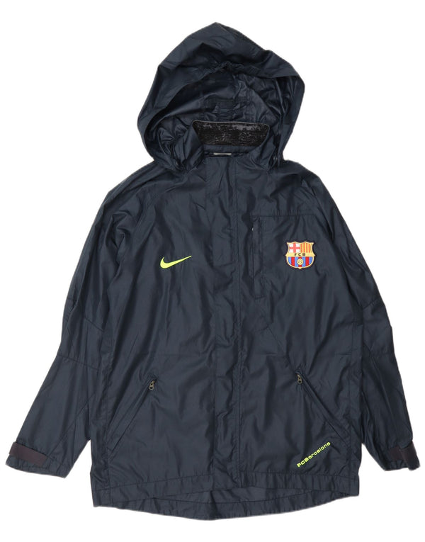 Nike Barcelona Kapuzen-Regenjacke für Jungen, 13–14 Jahre, XL, Marineblau, Polyester