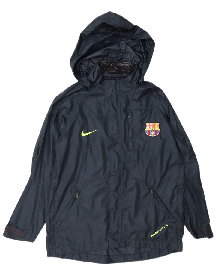 Nike Barcelona Kapuzen-Regenjacke für Jungen, 13–14 Jahre, XL, Marineblau, Polyester