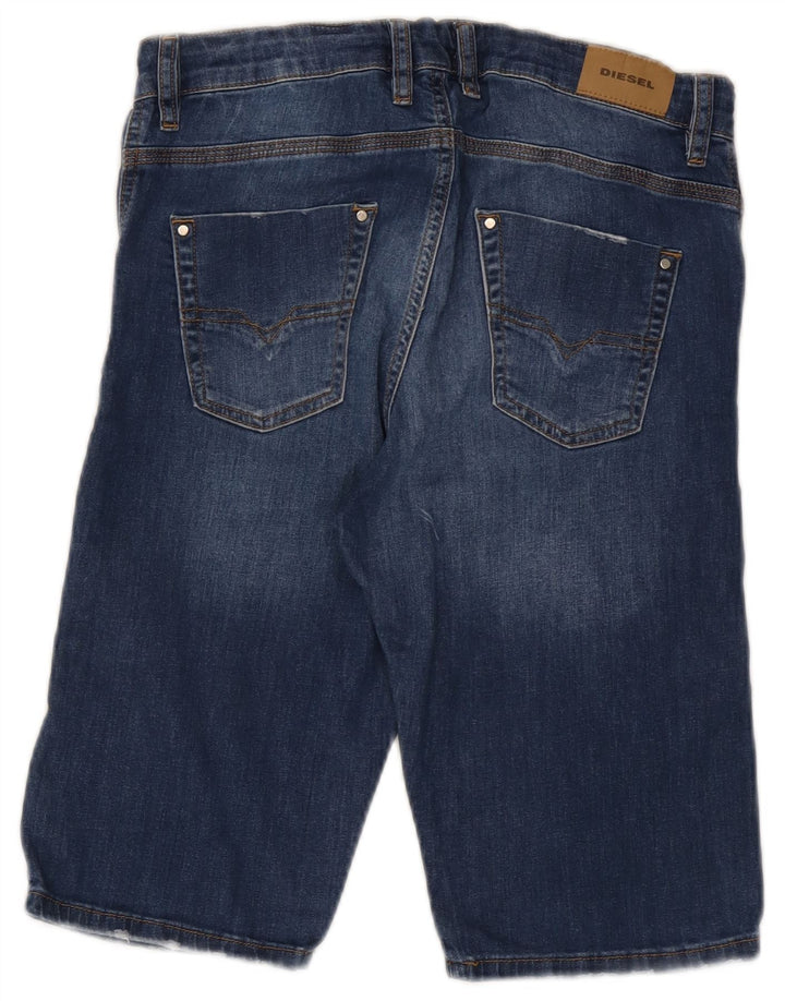 Diesel Jungen Jeansshorts im Distressed-Look, 15–16 Jahre, W30, blaue Baumwolle