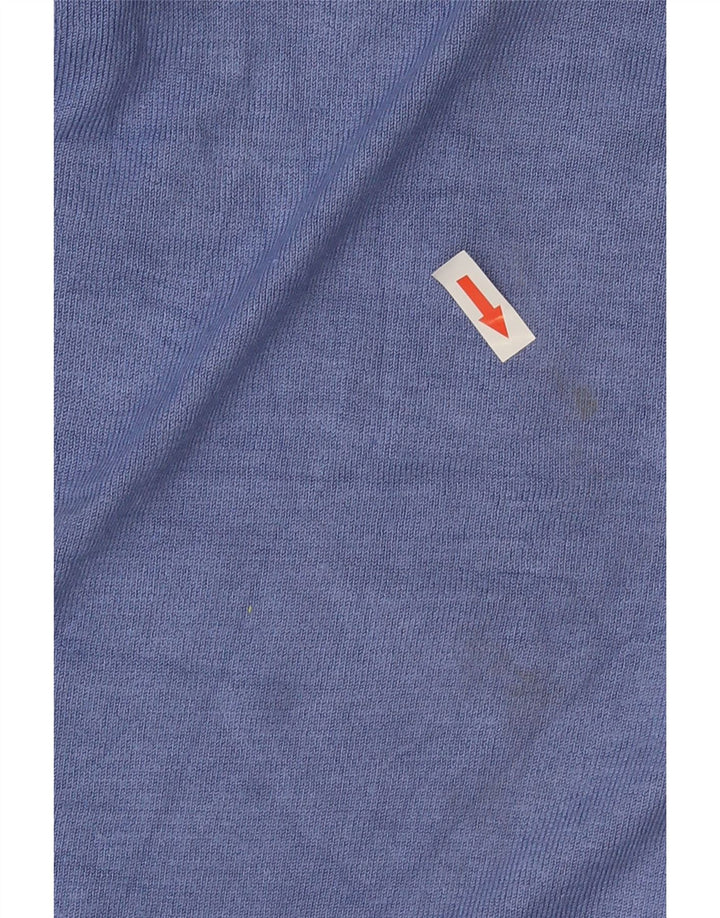 Marks & Spencer Damen Strickjacke Pullover UK 20 2XL Blaue Viskose