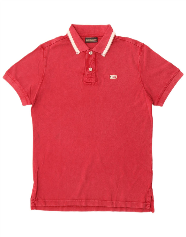 Napapijri Herren Geographic Poloshirt, Größe S, Kastanienbraun