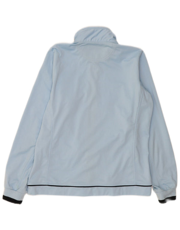 Champion Damen Easy Fit Trainingsanzug-Oberjacke UK 14 Mittelblaues Polyester