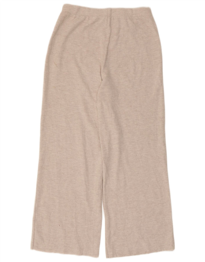 Zara Damen-Trainingshose mit weitem Bein, UK 14, Größe L, gebrochenes Weiß, Polyester