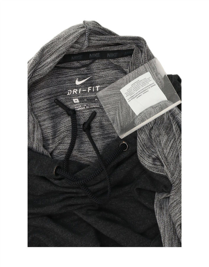 NIKE Mens Dri Fit Hoodie Jumper Medium Grey Rayon Vintage Nike and Second-Hand Nike from Messina Hembry 