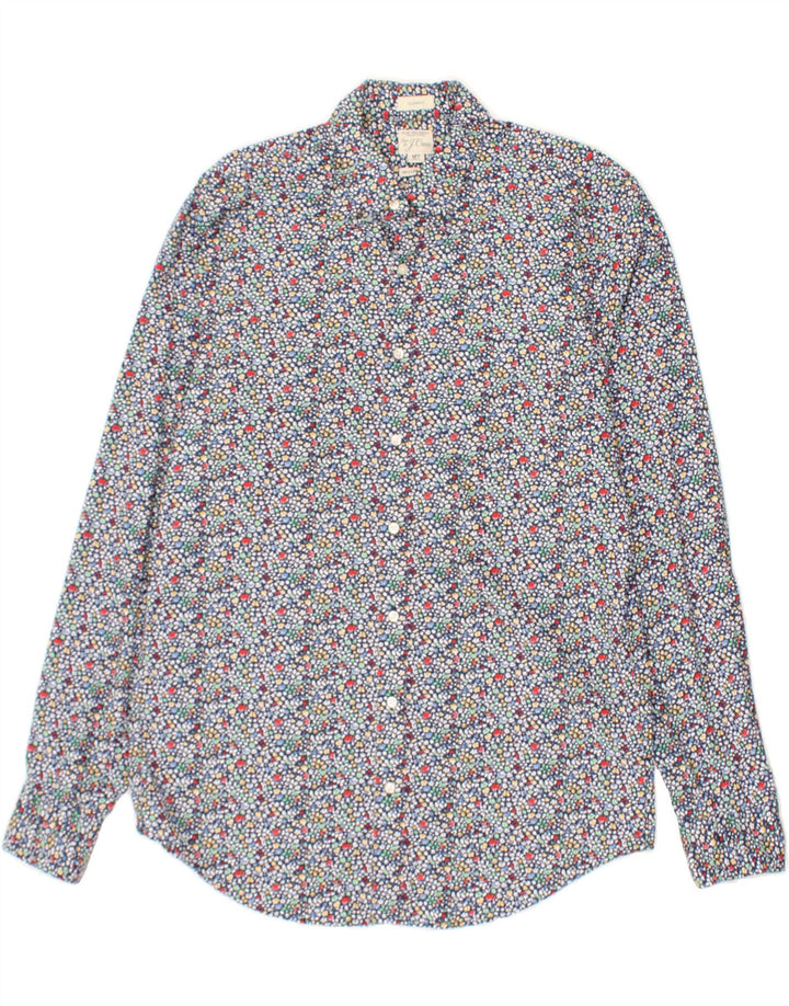 J. CREW Mens Classic Fit Shirt Medium Multicoloured Spotted Cotton Vintage J. Crew and Second-Hand J. Crew from Messina Hembry 