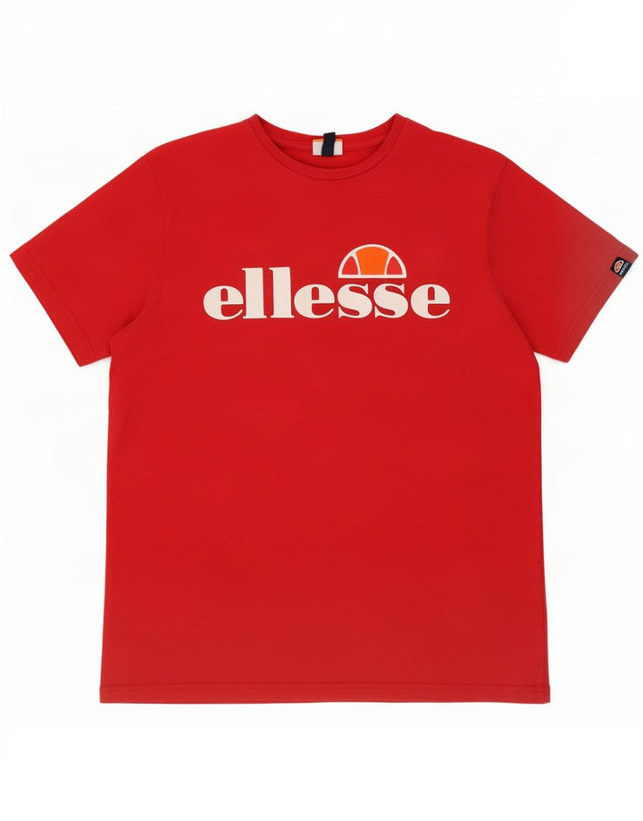 Ellesse Herren-T-Shirt mit Grafik, Größe L, Rot
