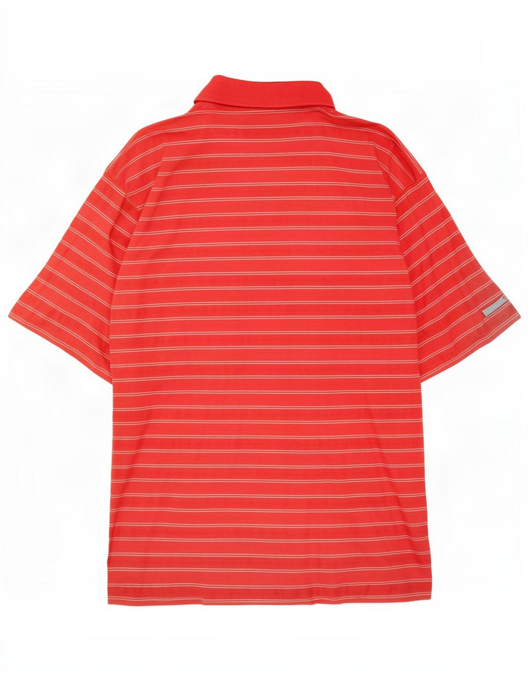 Nike Herren Poloshirt UK 42/44 Large Rot gestreift