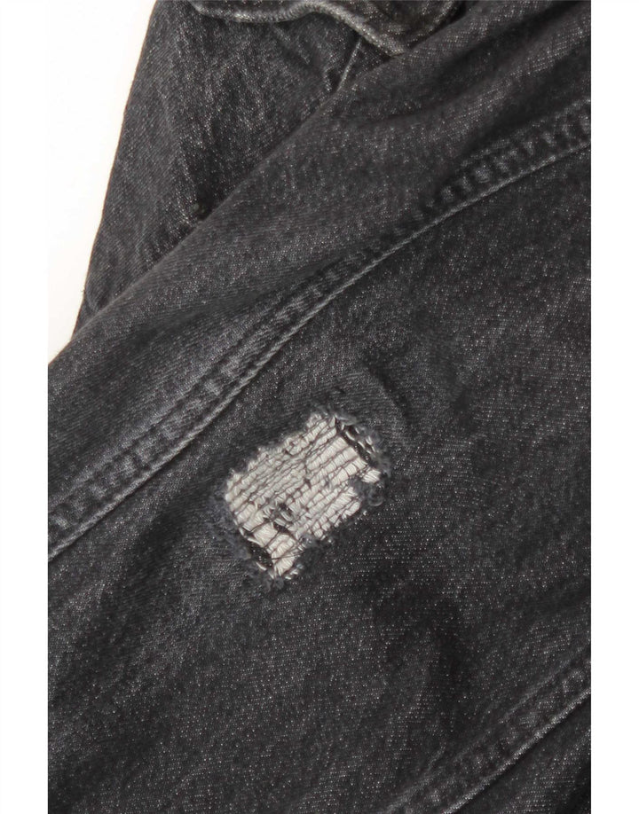 Scotch & Soda Herren-Jeansjacke mit Grafik, UK 44, 2XL, graue Baumwolle
