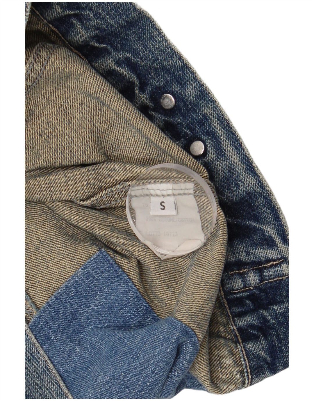Vintage Herren Jeansjacke UK 36 Kleine blaue Baumwolle