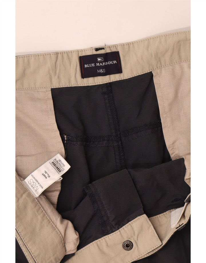 Marks & Spencer Herren Blue Harbour Cargoshorts W38 XL Marineblaue Baumwolle