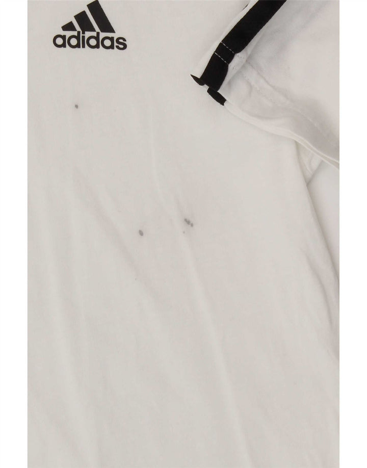 Adidas T-Shirt für Jungen, 7–8 Jahre, weiße Baumwolle