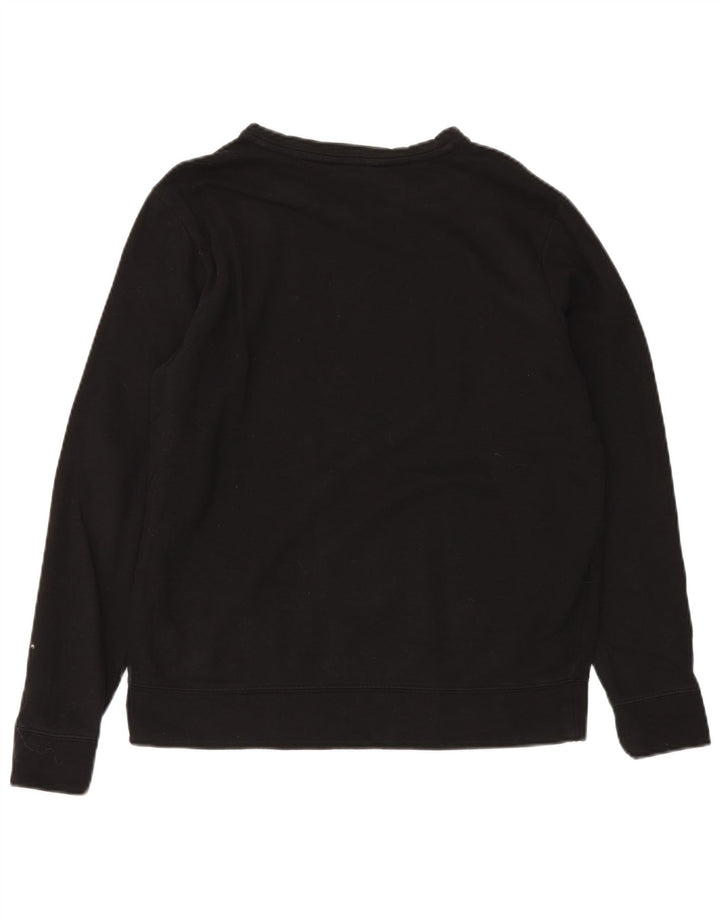 CALVIN KLEIN JEANS Herren-Sweatshirt mit Grafik, Größe S, schwarze Baumwolle