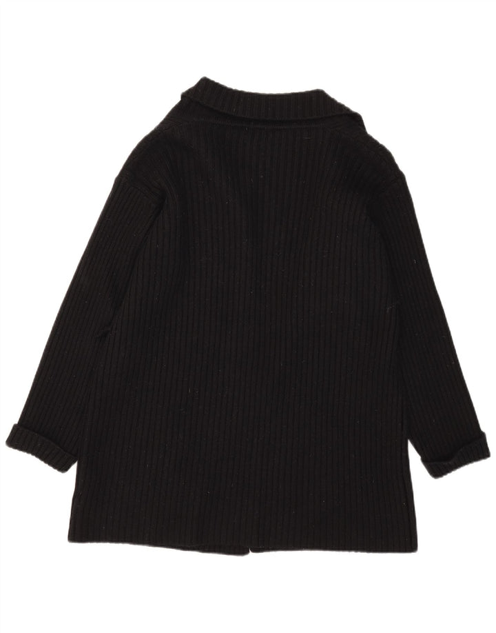 Marks & Spencer Damen-Strickjacke, übergroß, offen, Gr. 10, Schwarz