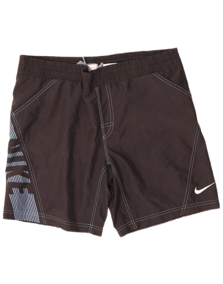 NIKE Herren-Sportshorts mit Grafik, Mittelschwarzes Polyester