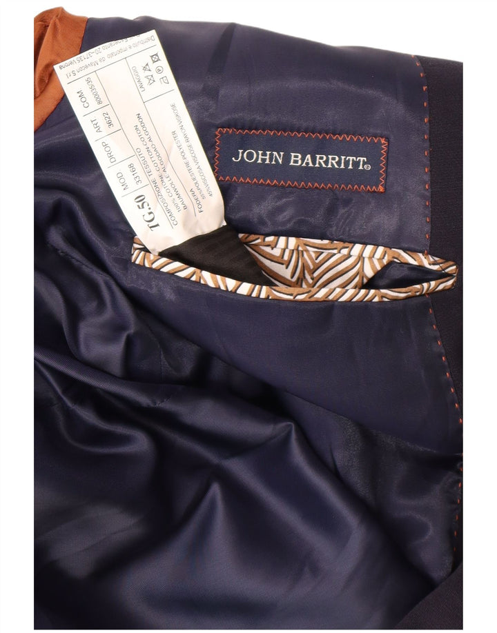 John Barritt Herren-Slim-Fit-Blazer mit 2 Knöpfen, Gr. 40, Marineblau