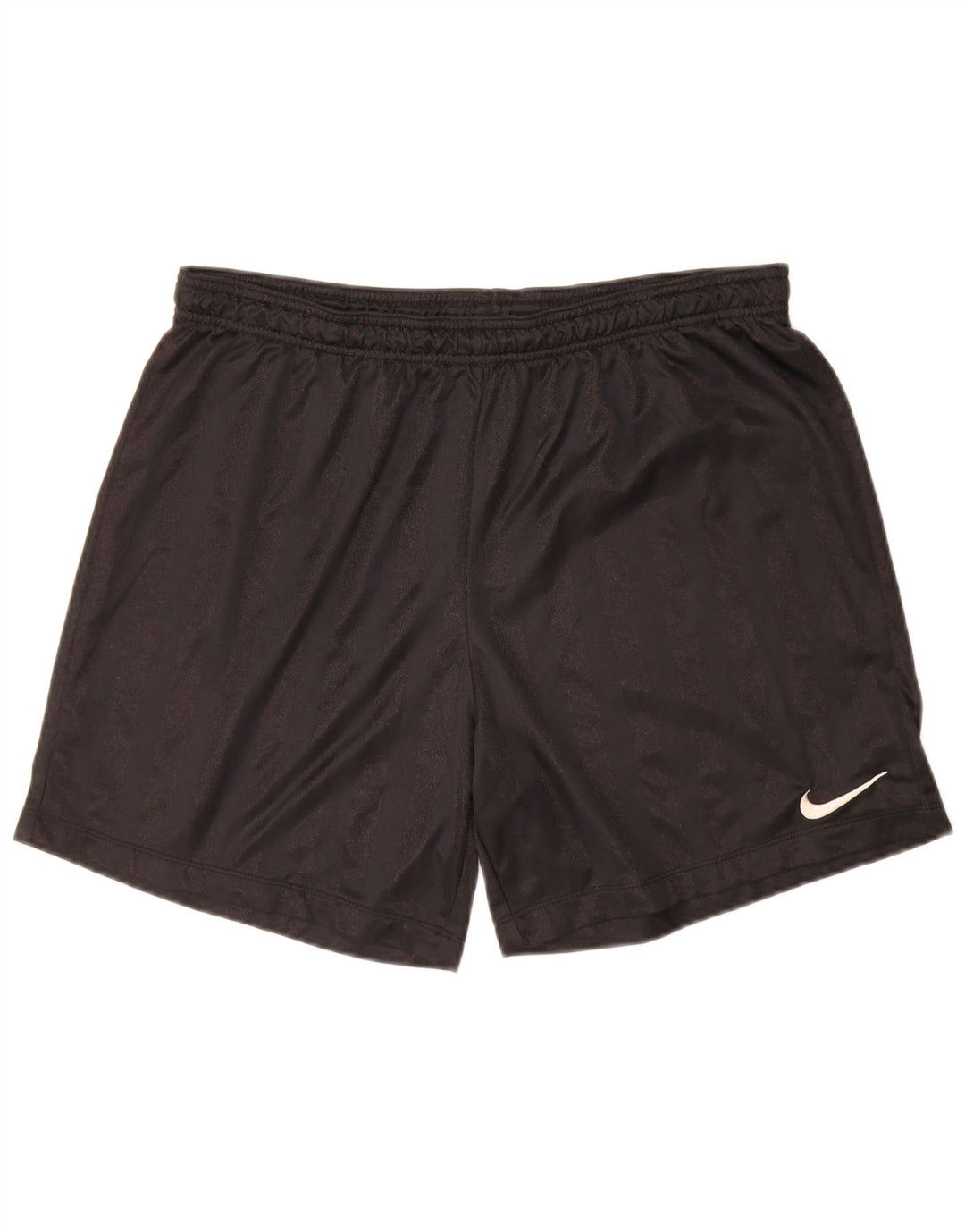Nike Herren-Sportshorts, großes, schwarz gestreiftes Polyester