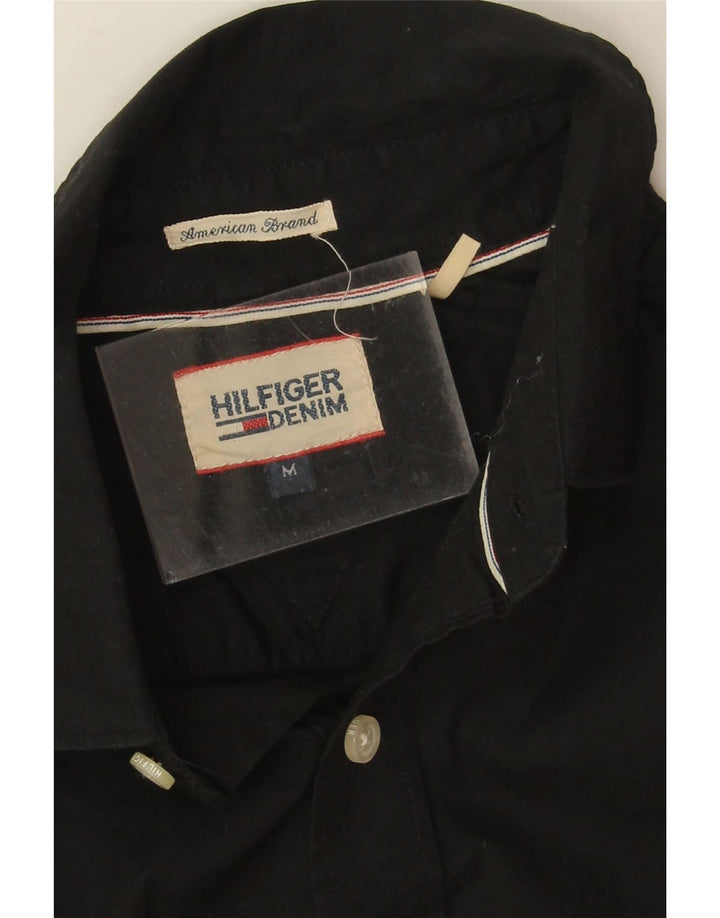 Tommy Hilfiger Herrenhemd Mittelschwarze Baumwolle
