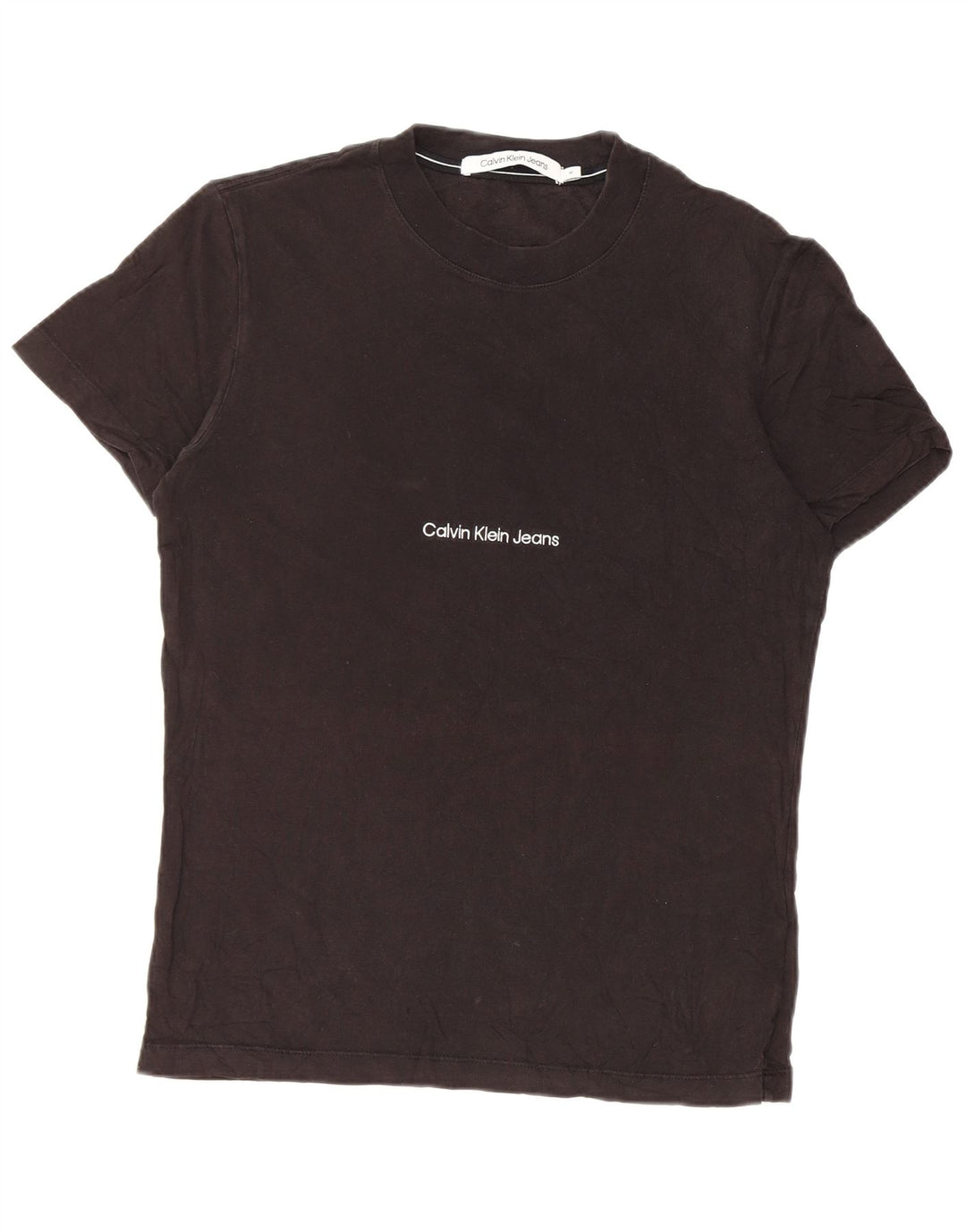Calvin Klein Jeans Herren T-Shirt Top Mittelschwarze Baumwolle