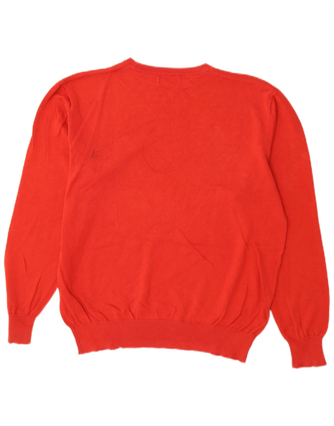 Kappa Herren-Pullover mit Rundhalsausschnitt, groß, rote Baumwolle