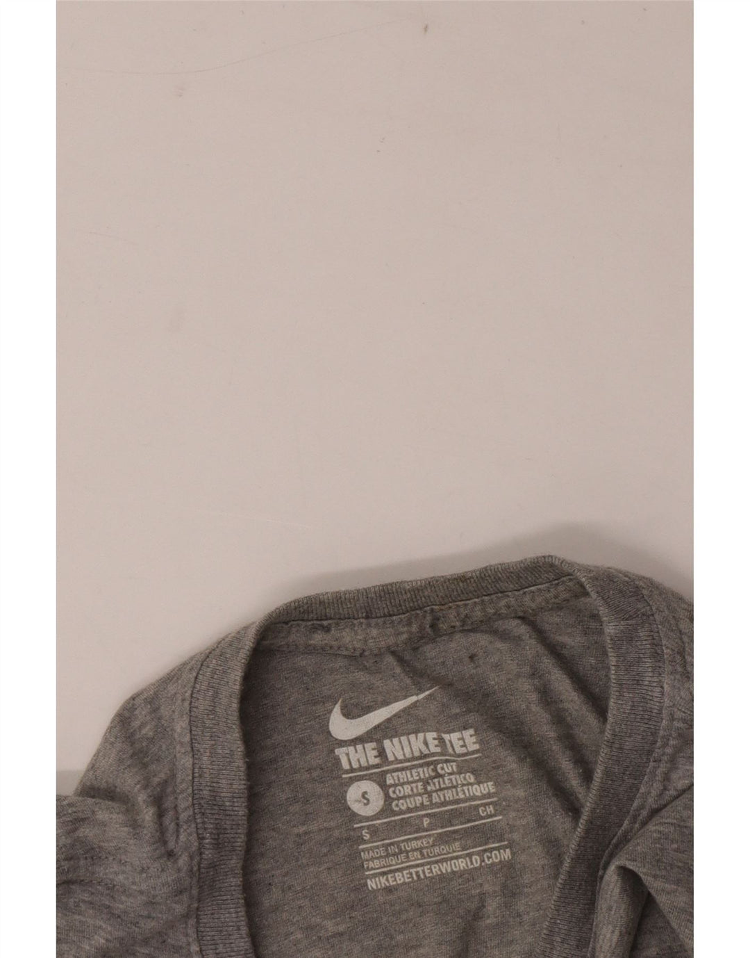 Nike Herren Athletic Cut T-Shirt Top Small Grau meliert