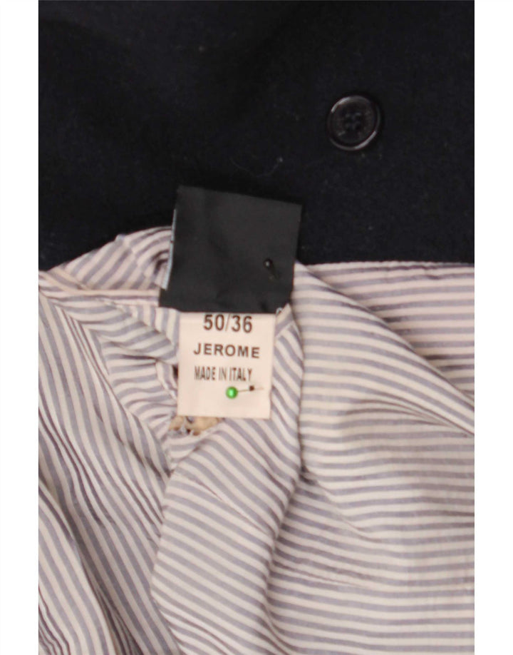 Roy Rogers Herren Pea Coat IT 50 Large Marineblaue Wolle