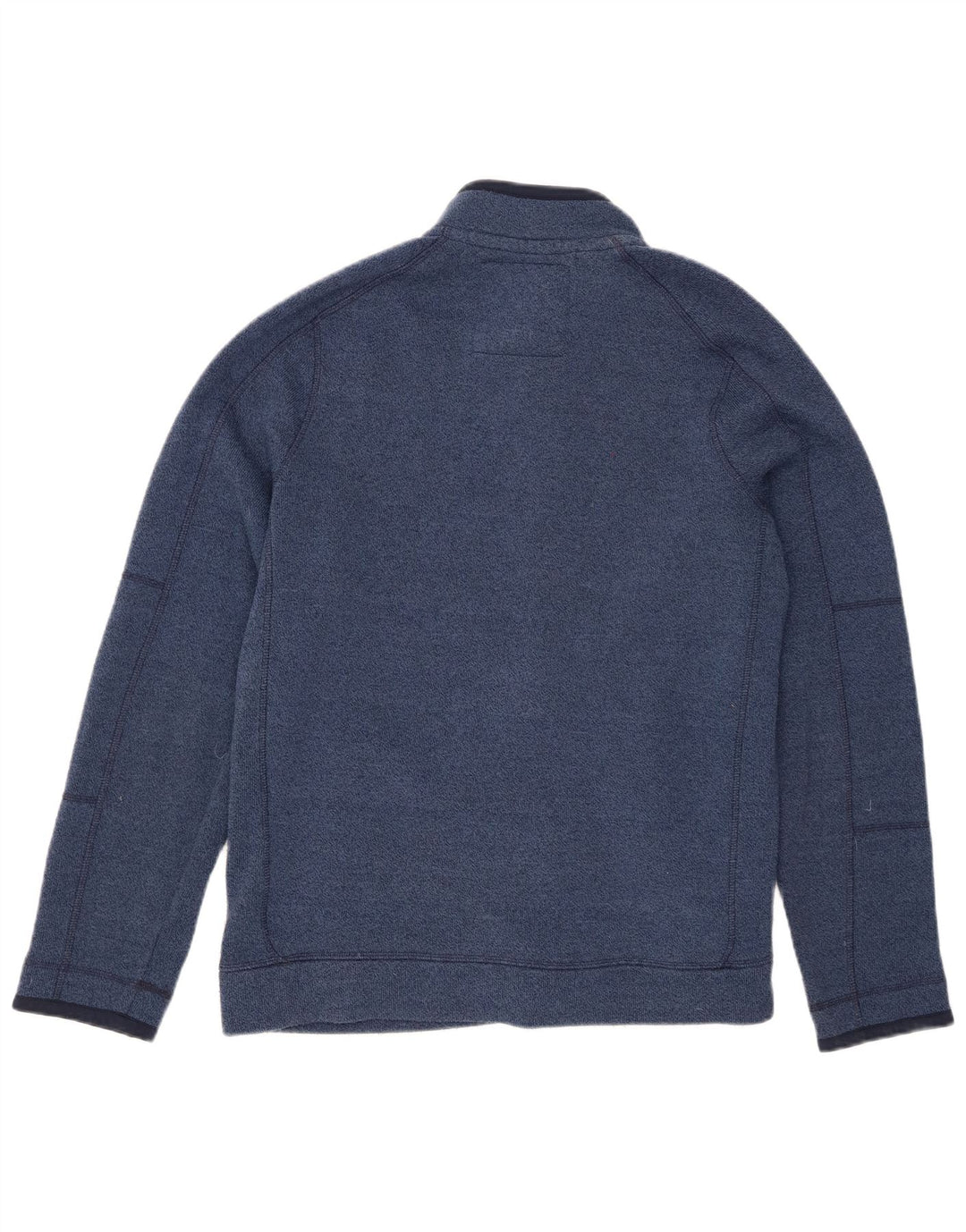 Weird Fish Herren-Trainingsanzug-Oberteil, große Jacke aus blau meliertem Polyester