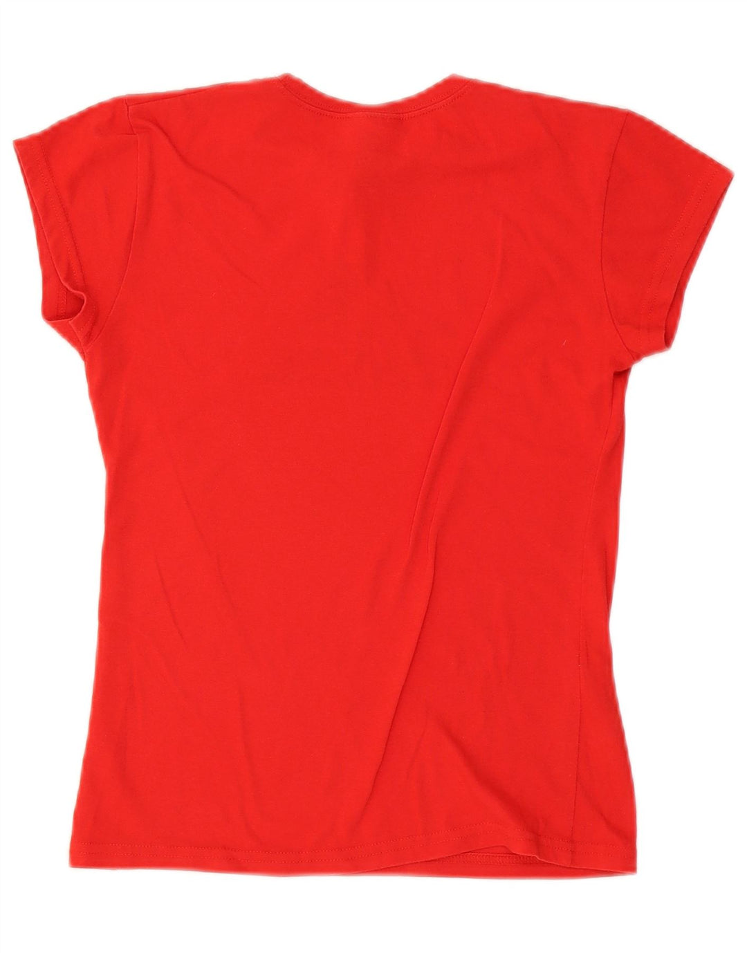Adidas Damen Climalite Graphic T-Shirt Top UK 14 Large Rot Polyester