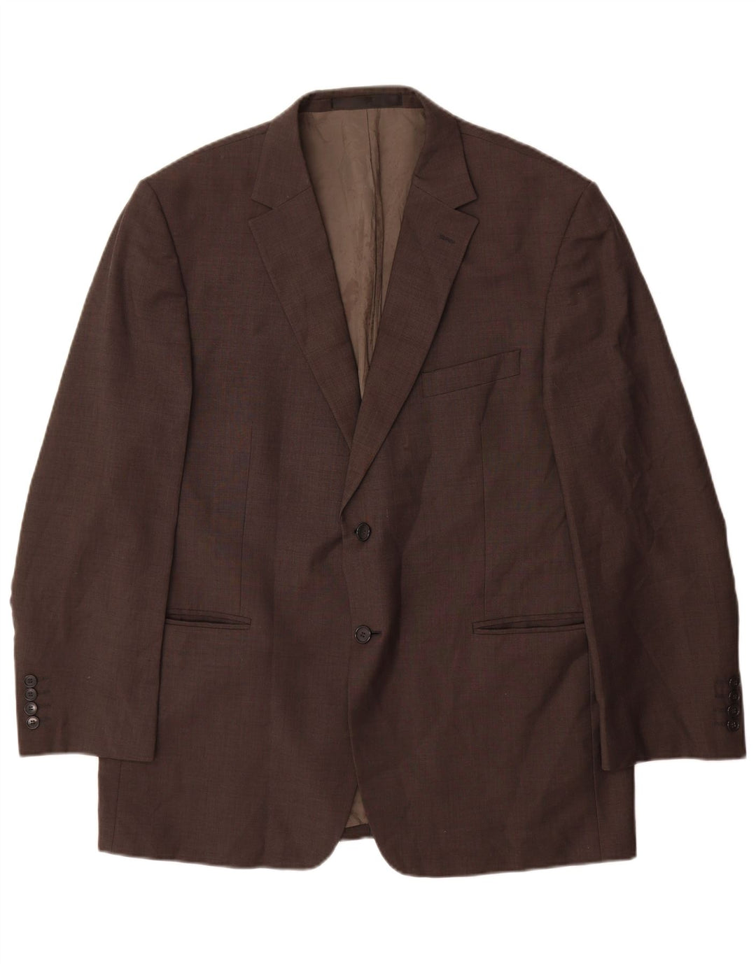 Marks & Spencer Herren-Blazer mit 2 Knöpfen, UK 44, 2XL, graue Schurwolle
