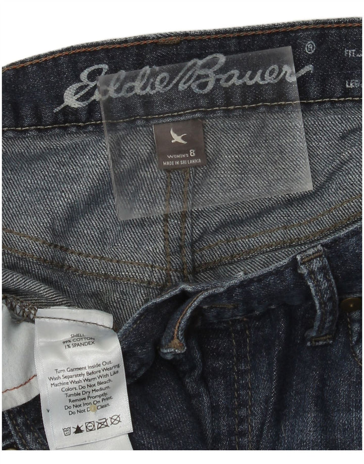 EDDIE BAUER Damen Boyfriend Slim Jeans US 8 Medium W32 L30 Marineblau