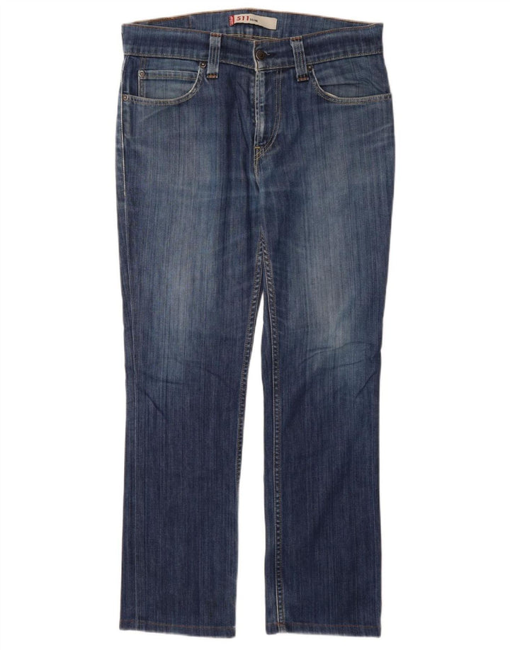 Levi's Damen 511 Slim Jeans W34 L30 Blau
