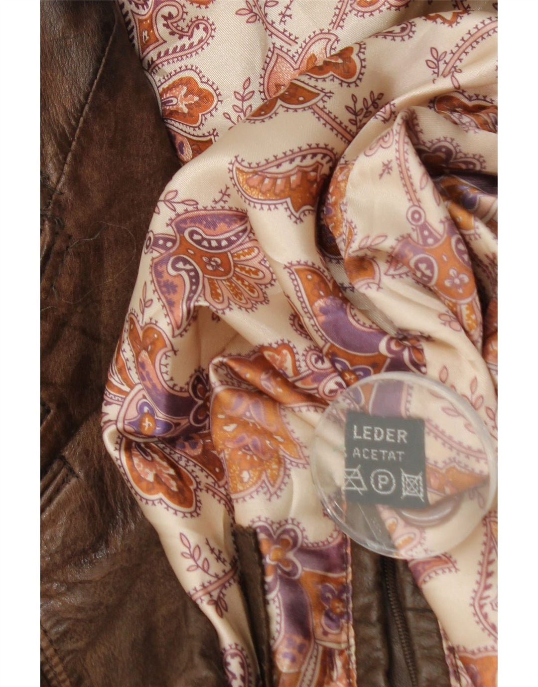 Vintage Damen Übergroße Lederjacke EU 44 XL Braunes Leder