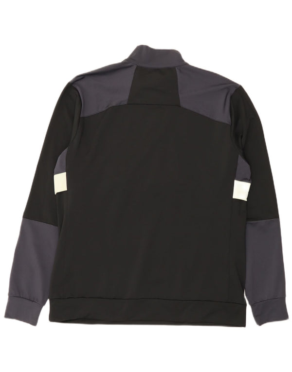 Lyle & Scott Herren-Sweatshirt mit Reißverschluss am Hals, groß, Schwarz, Farbblock