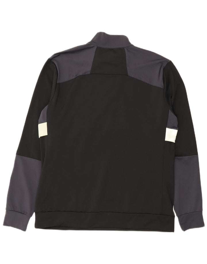 Lyle & Scott Herren-Sweatshirt mit Reißverschluss am Hals, groß, Schwarz, Farbblock