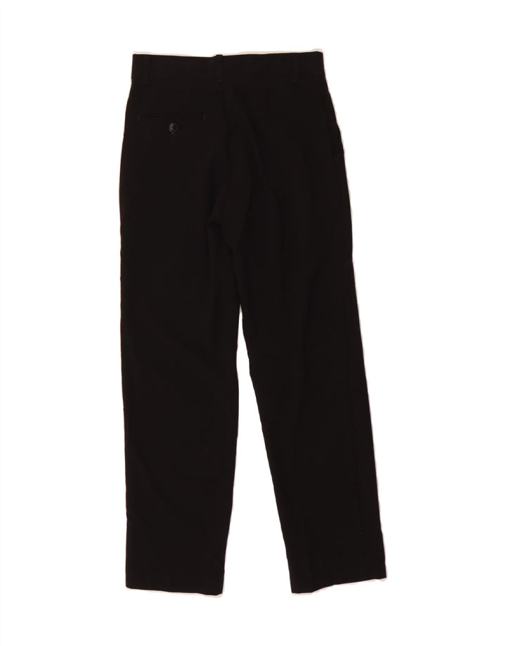 CHAPS Boys Straight Chino Trousers 9-10 Years W24 L25 Black Polyester Vintage Chaps and Second-Hand Chaps from Messina Hembry 