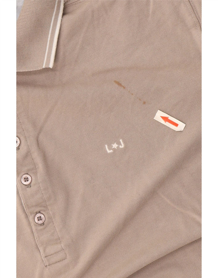 Liu Jo Herren-Poloshirt aus mittelgrauer Baumwolle