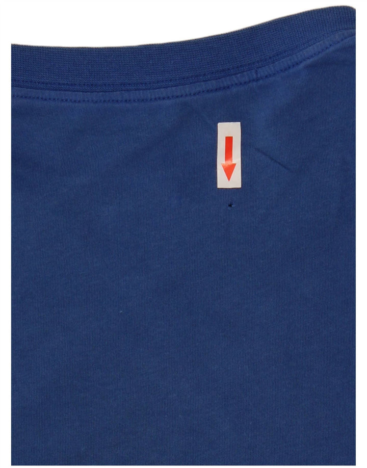 Nike Herren-T-Shirt mit Grafik, Größe L, aus blauer Baumwolle