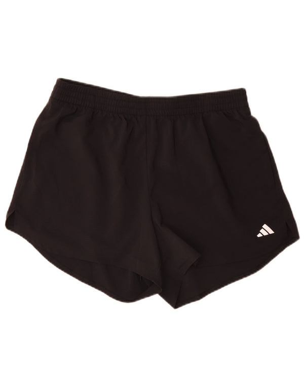Adidas Womens Loose Fit Sport Shorts UK 12/14 Medium Black Polyester Sports