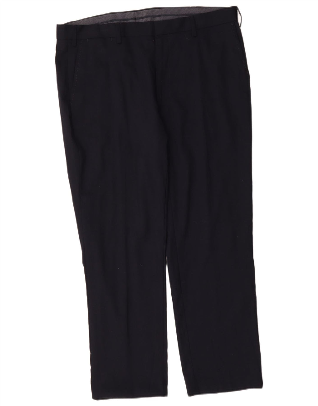 Marks & Spencer Herren-Anzughose mit normaler Passform, W38 L29, marineblaue Wolle