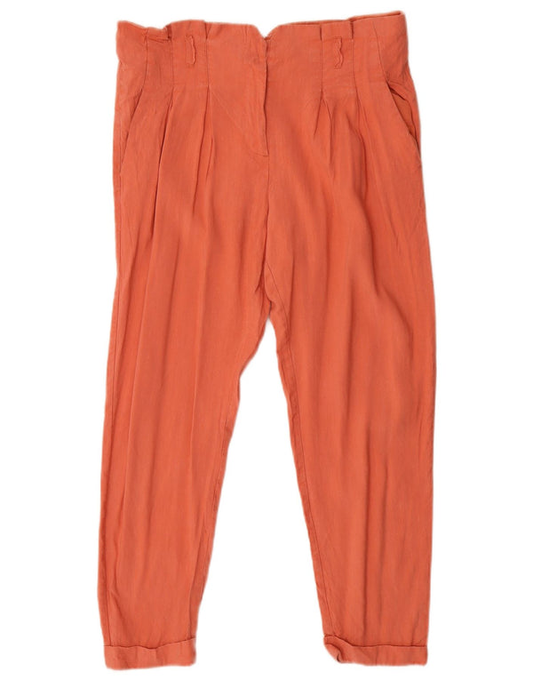 Topshop Damen Pegged Cropped-Hose UK 12 Medium W30 L25 Orange