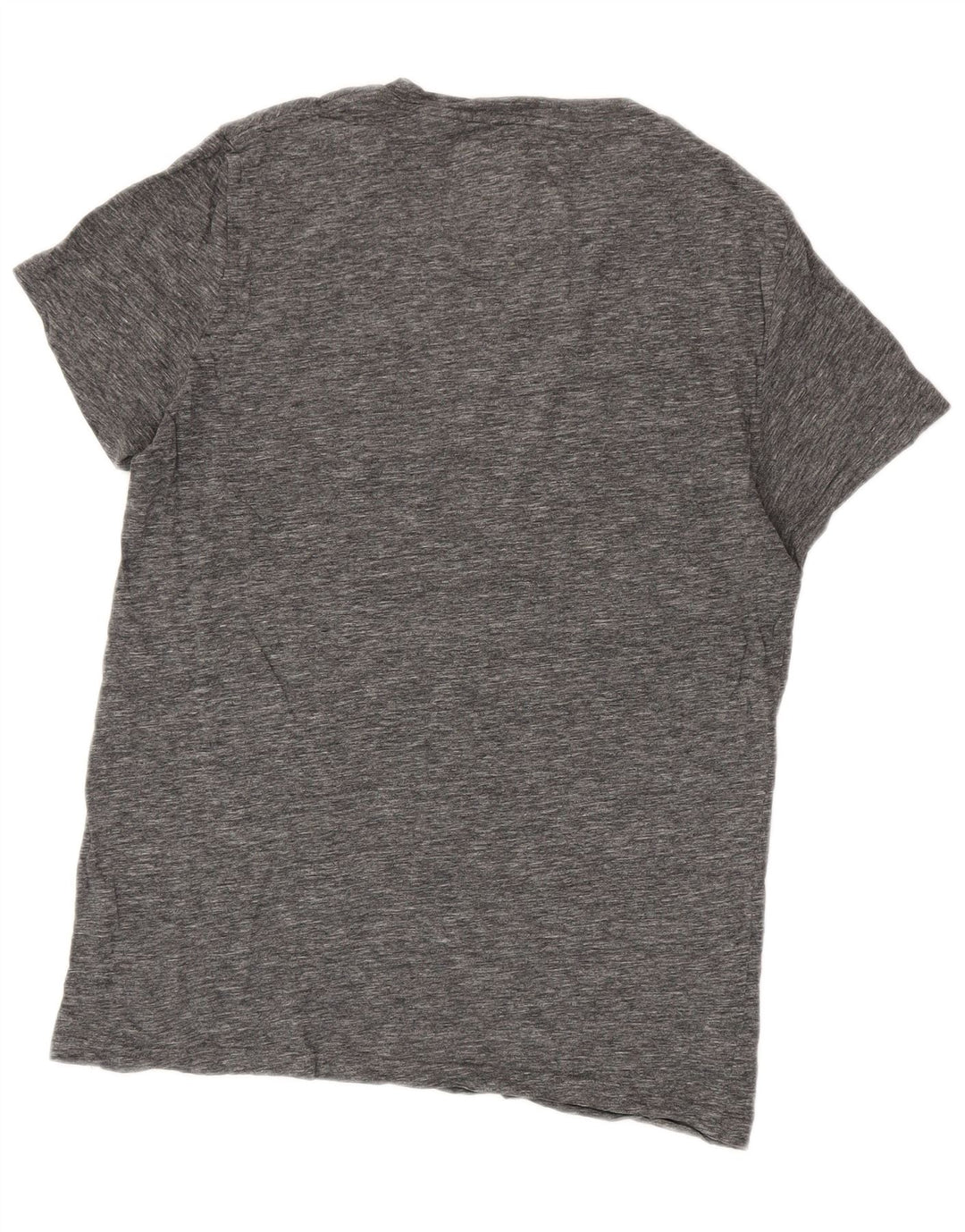 Jack Wills Herren-T-Shirt-Oberteil aus mittelgrau gesprenkelter Baumwolle