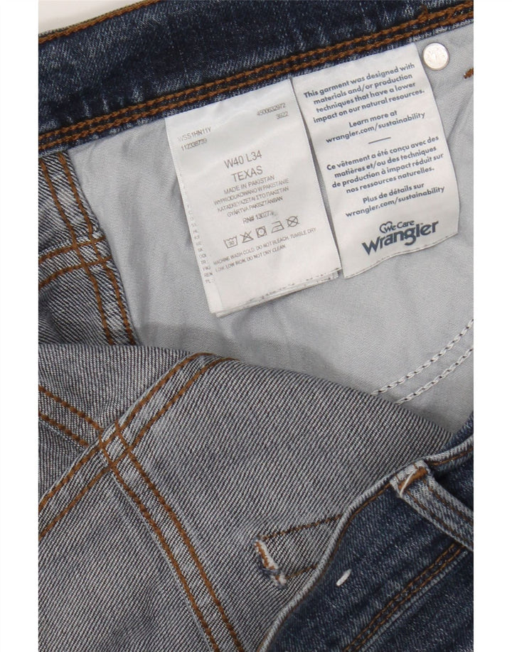 Wrangler Herren Straight Jeans W40 L34 Blaue Baumwolle