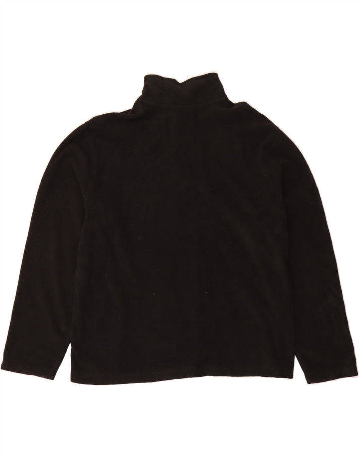 STARTER Mens Zip Neck Fleece Jumper XL Black Polyester Vintage Starter and Second-Hand Starter from Messina Hembry 