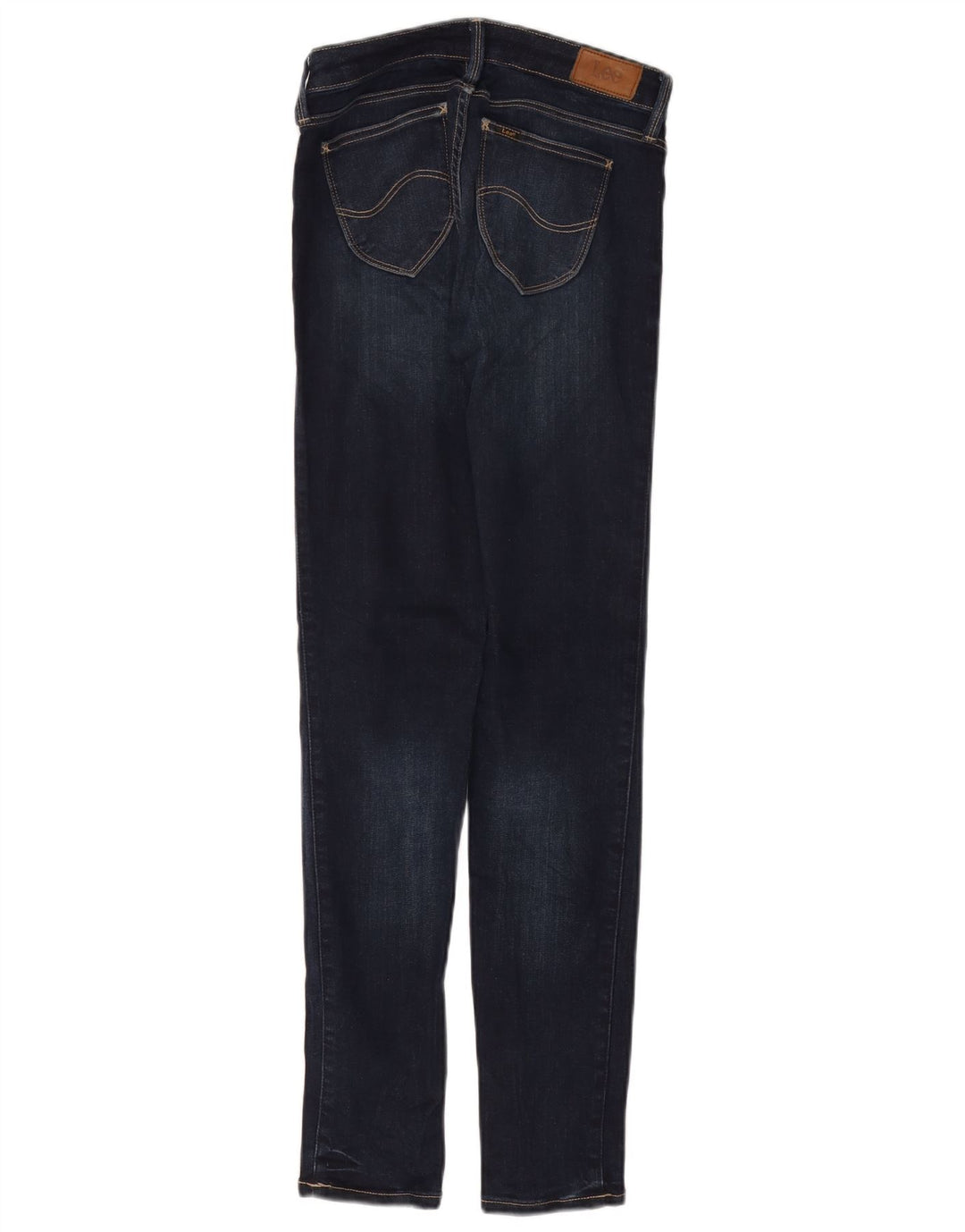 LEE Damen Scarlett Low Skinny Jeans W27 L33 Marineblaue Baumwolle