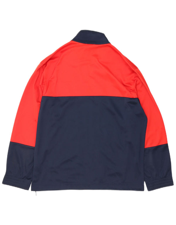 LOTTO Herren-Trainingsanzug-Oberteil, Jacke, groß, marineblau, Farbblock-Polyester